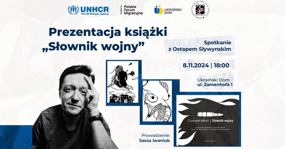 Spotkanie z Ostapem Slywynskim wokół książki "Słownik wojny" w Warszawie