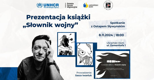 Spotkanie z Ostapem Slywynskim wokół książki "Słownik wojny" w Warszawie